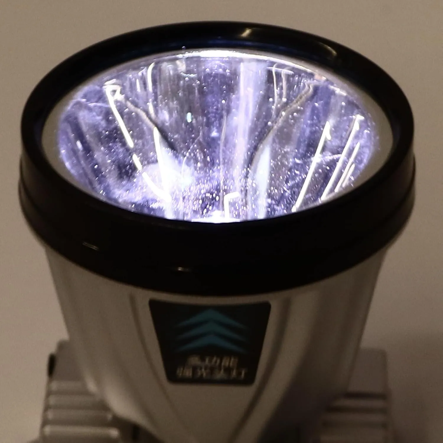 Super Bright Headlamp with Power Display 1600mAh Silver 2 Speed Dimming Rechargeable Portable Head Flashlight for Fishing White Light Dazzling That Clearl Super Bright (White Lighting)