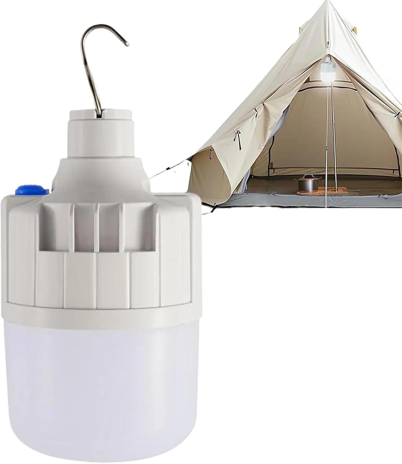 Super Bright LED Camping Lantern - Power Outage Light Bulbs, Non-Dimmable Outdoor Tent Light for Courtyard, Garden & Emergency Use