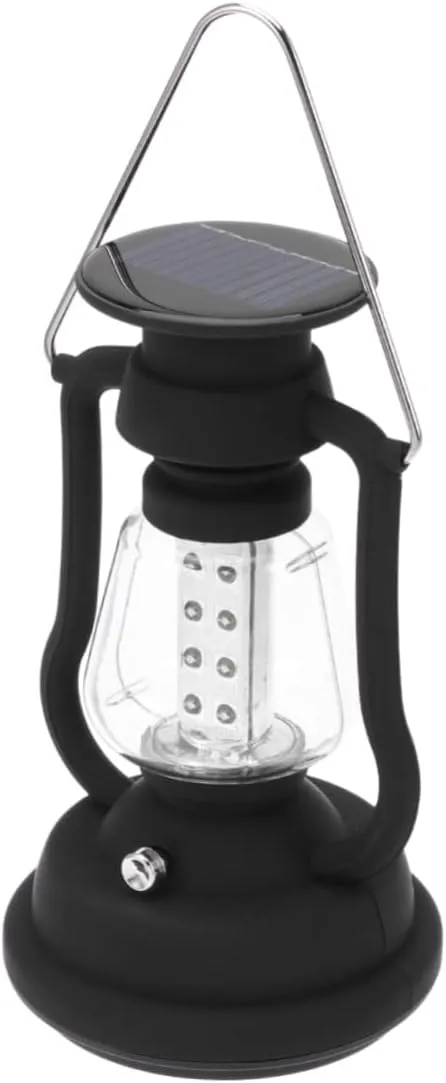 SUPVOX 16led Solar Hand-cranked Kerosene Lamp Lantern Warm White Camping Light for Outdoor Multifunctional Led Camping Lamp