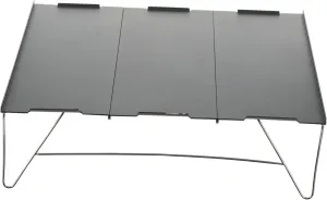 SUPVOX Collapsible Camping Table Lightweight Aluminum Alloy Outdoor Table Easy to Assemble for Travel Home