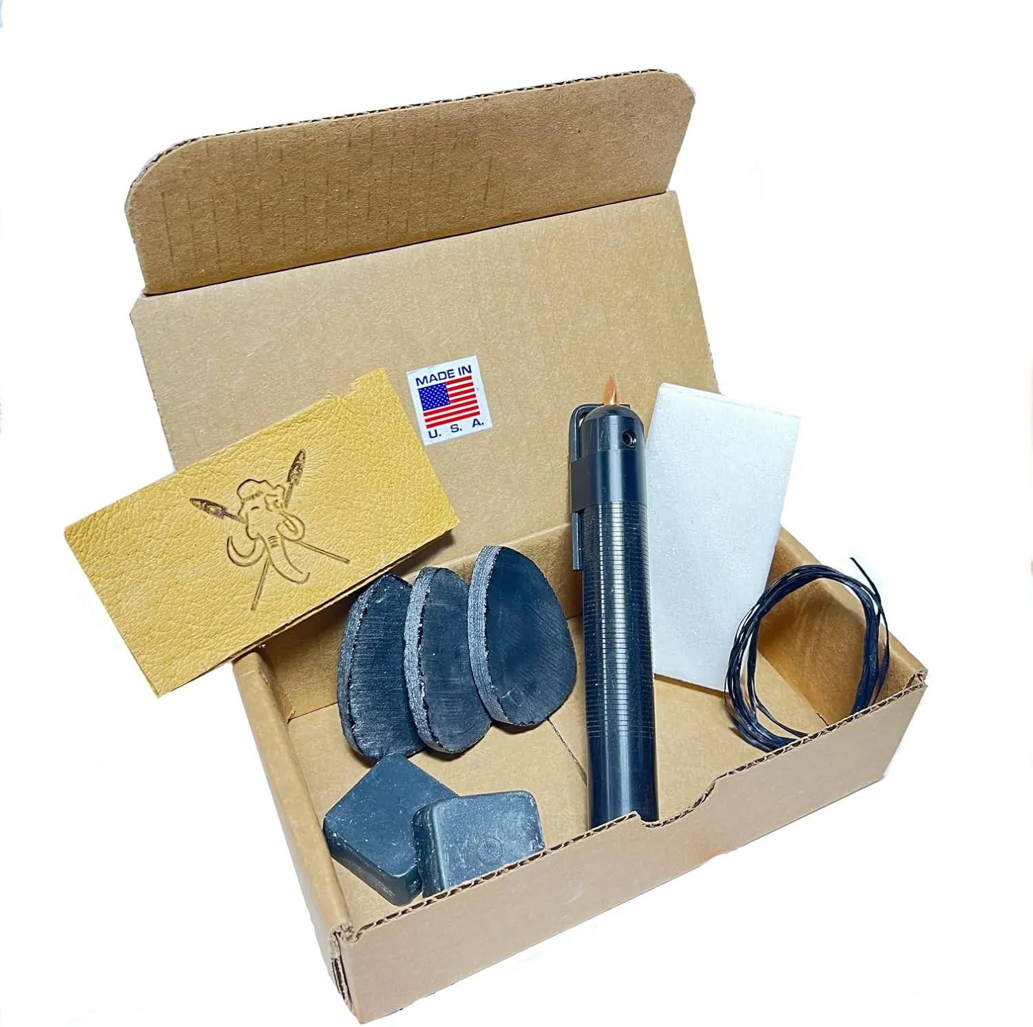 Survival Spear Point Making Kit/Emergency Flint Knapping Knife Making kit Survival Essentials.