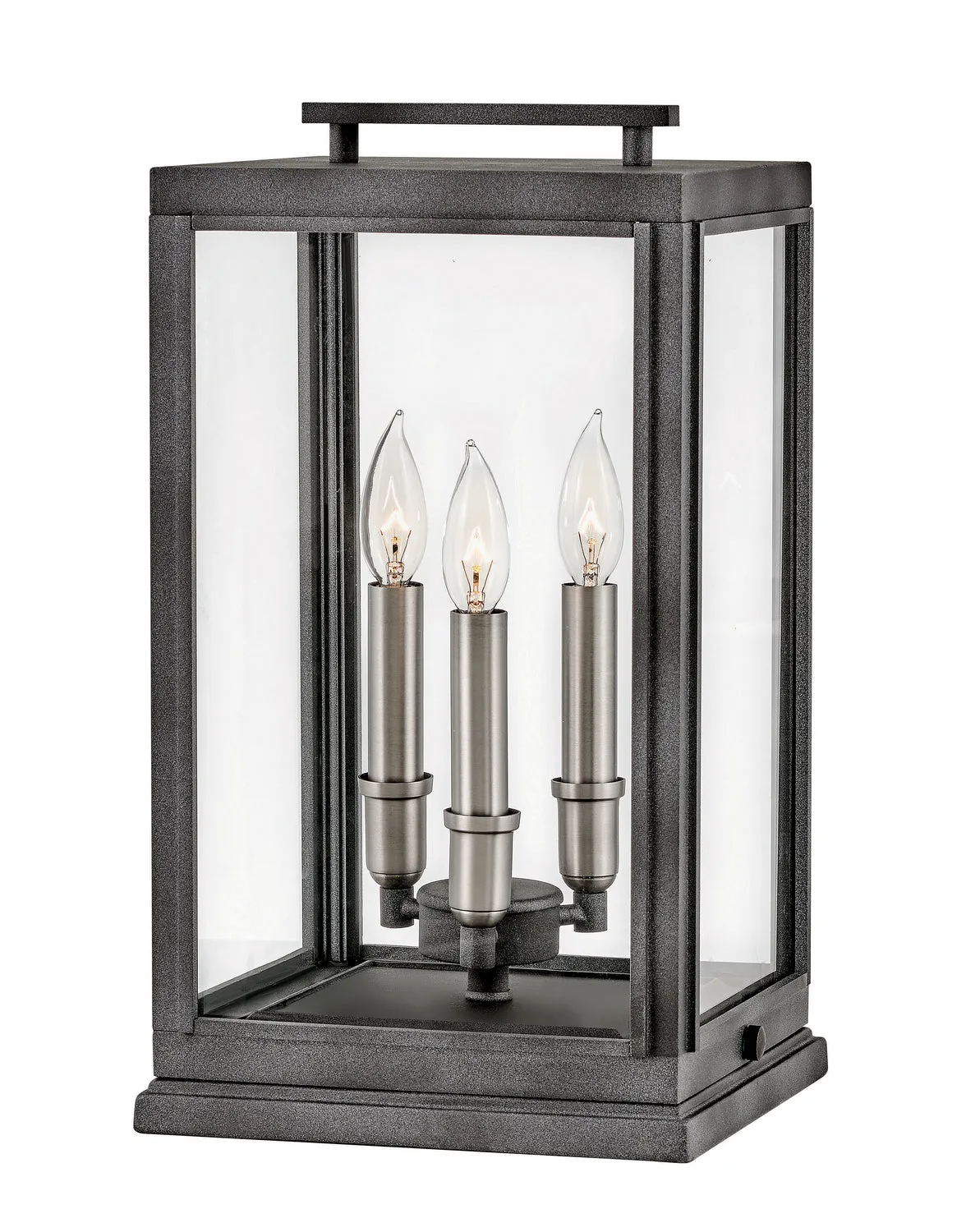 Sutcliffe LED Outdoor Lantern in Aged Zinc