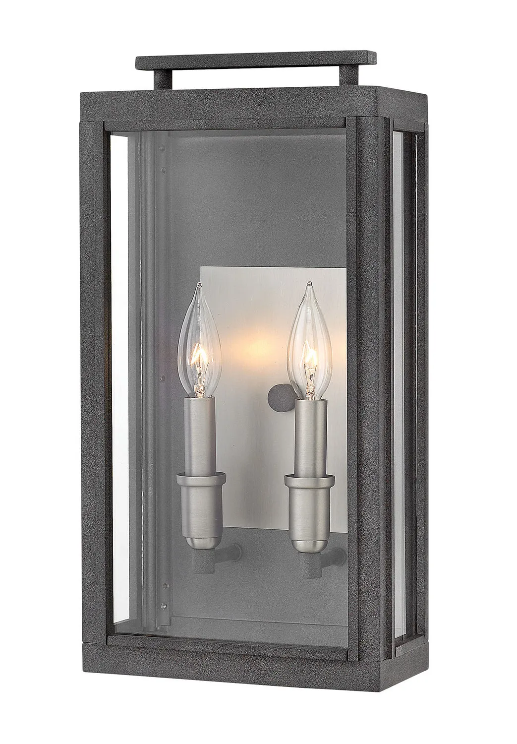Sutcliffe LED Wall Mount in Aged Zinc