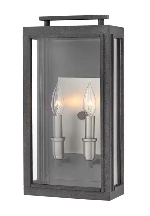 Sutcliffe LED Wall Mount in Aged Zinc