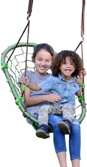 Swurfer Tree Swing – Swing Chair, Outdoor Swings for Kids, Tree Swings for Kids and Adults Outdoor, Weather Resistant, Heavy Duty Metal Frame Multi-Position, Ages 4 and Up, Holds up to 200lbs
