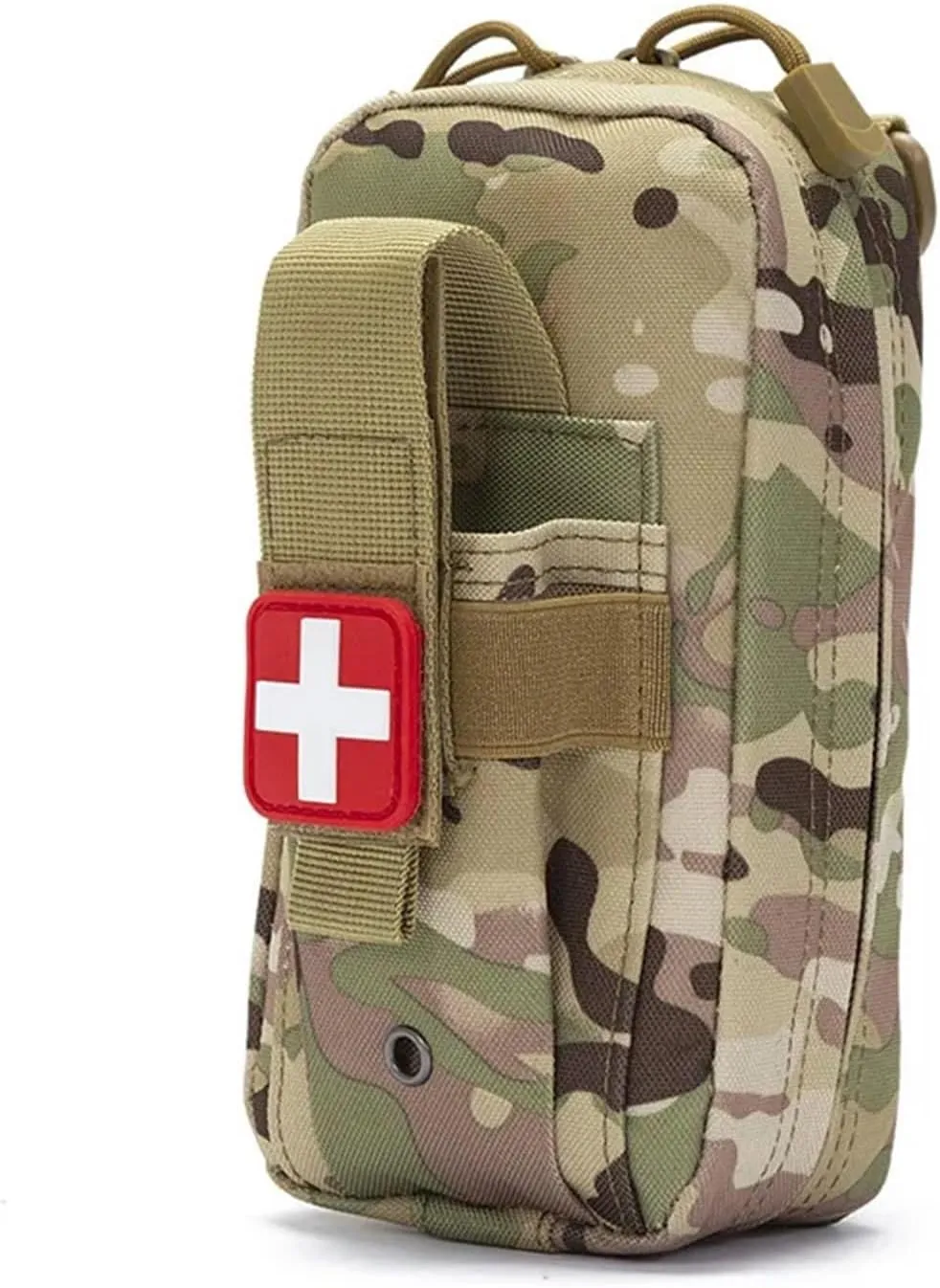 Tactical EMT First Aid Pouch Bag with Tourniquet Scissors Bandage Mini Medical Bag for Emergency IFAK Trauma Military Combat Portable Molle Military First Aid Kit(CP)