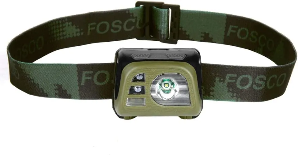 Tactical Headlamp 140 Lumens Multifunction Head Torch (Green)