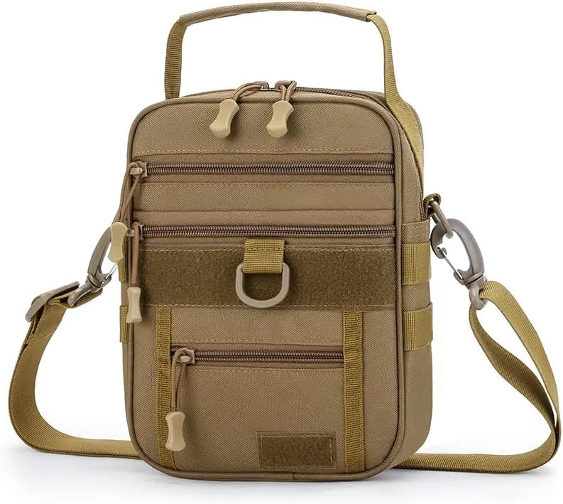 Tactical Shoulder Bag Outdoor Sling Backpack Military Sport Concealed Carry for Range Travel Hiking(Yellow) (Yellow)
