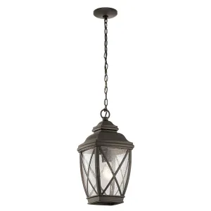 Tangier 1 Light Medium 7.5" Chain Lantern | Olde Bronze