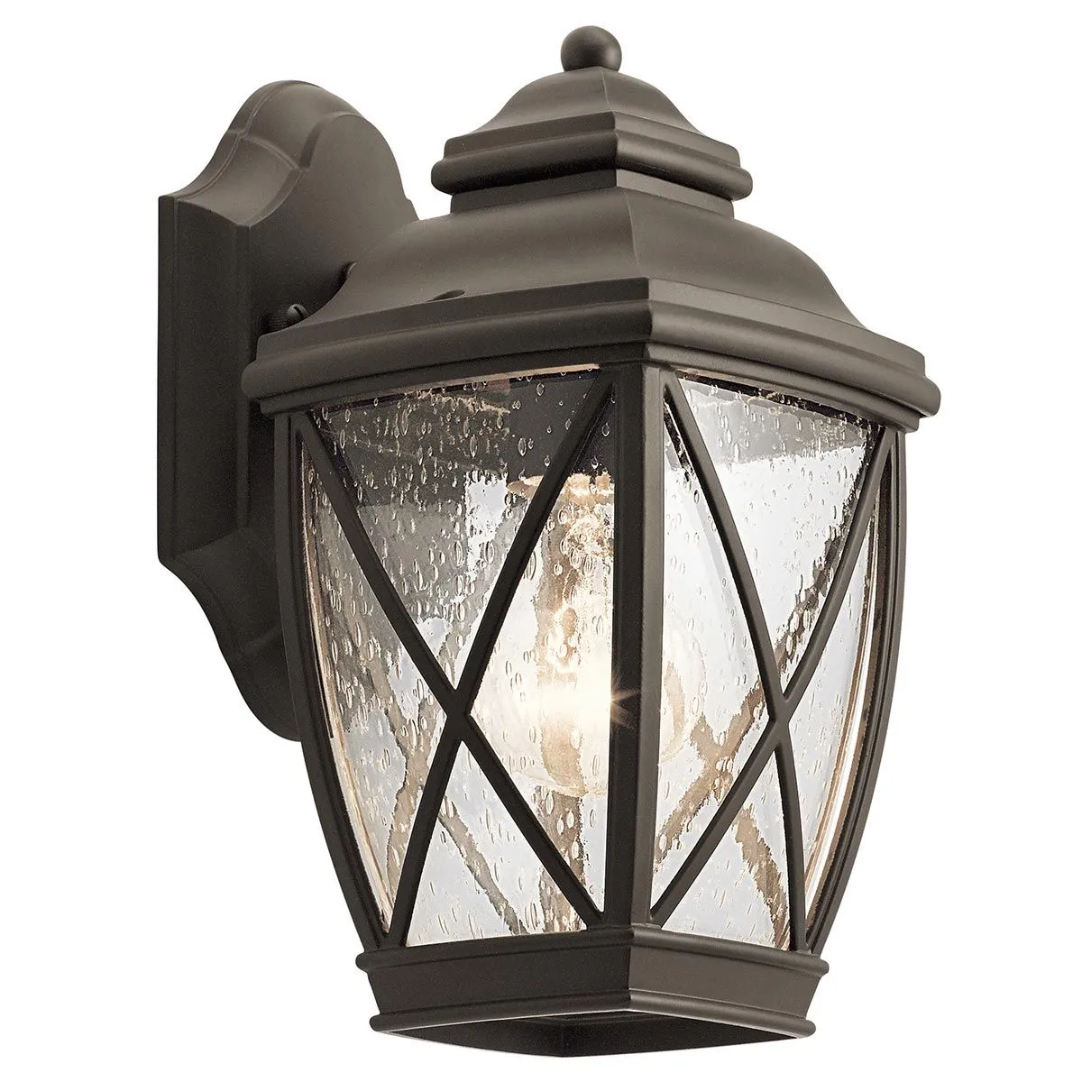 Tangier 1 Light Small Wall Lantern | Olde Bronze