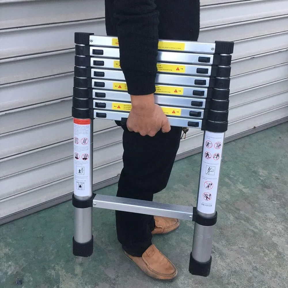 Telescopic Folding Ladder - Adjustable Non-Slip Design