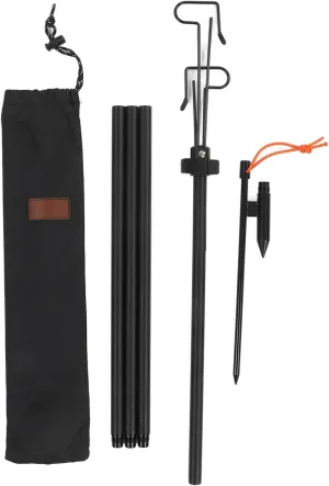 Telescopic Lantern Stand, Camping Lantern Stand Multipurpose Lightweight Adjustable Height Collapasible Lantern Stand Pole for Camping Outdoor