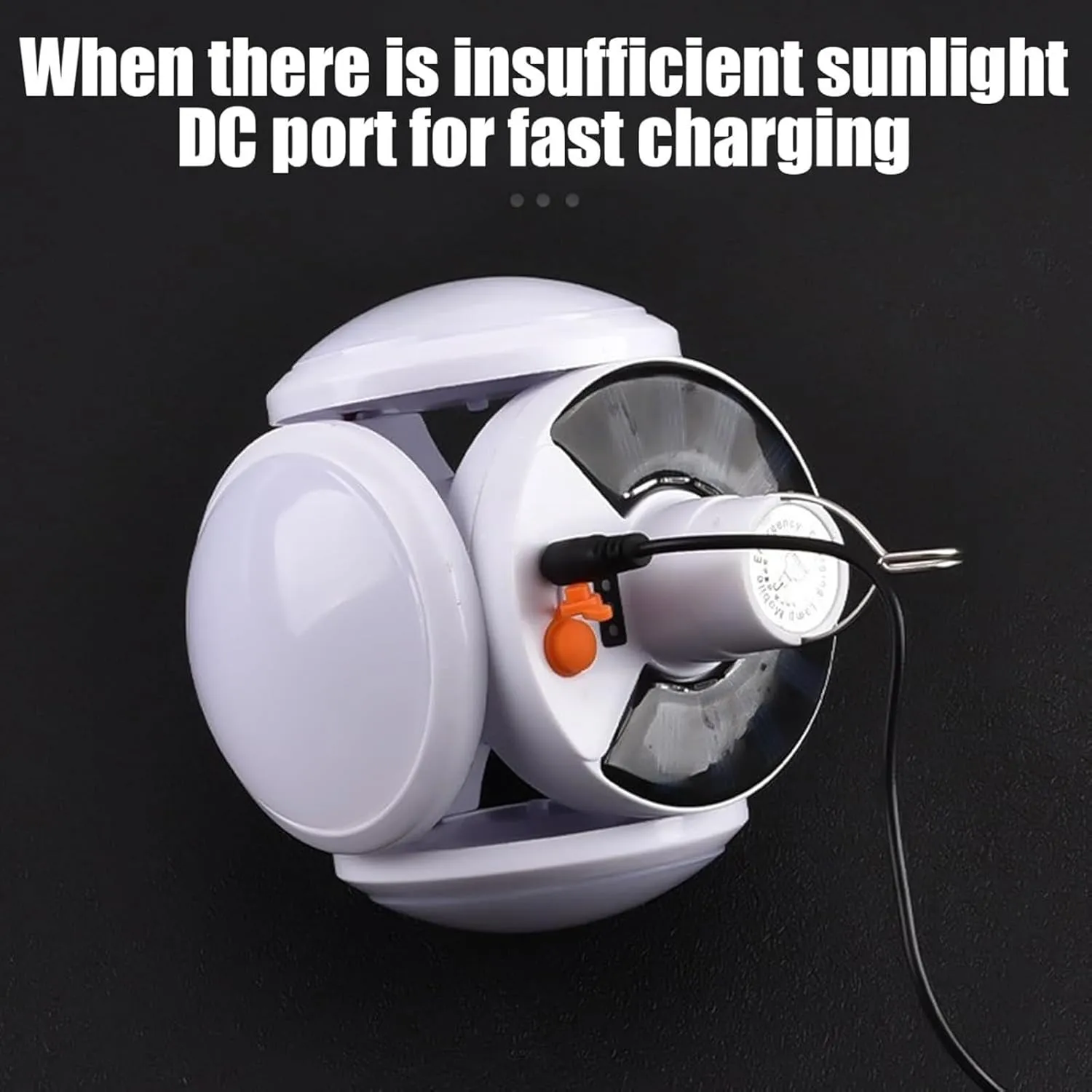 Tenddaily 2 in 1 Folding Solar Lamp, Solar & USB Charging Lantern Hanging Foldable Lamps, LED Camping Blub, Portable Light Tent Hanging Flashlight Outdoor (Gold*2)