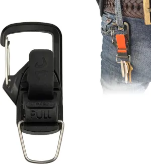 Terra Clip Magnetic Quick Release Keychain - Effortless Carabiner Alternative for Stylish Key Management Anywhere with Quick and Easy Magnetic Tab, Carabiner and Magnetic Clip in One