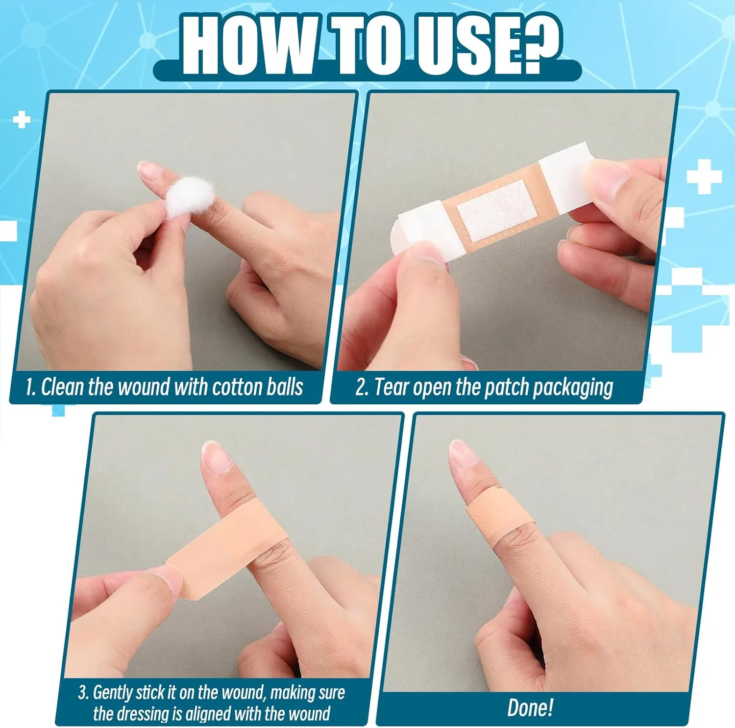 Timgle 3000 Pcs 3/4" x 3" Adhesive Bandages Bulk Waterproof Adhesive Breathable Bandages for Sensitive Skin School Nurses Businesses Travel First Aid Kits Homeless Care Supplies Donations