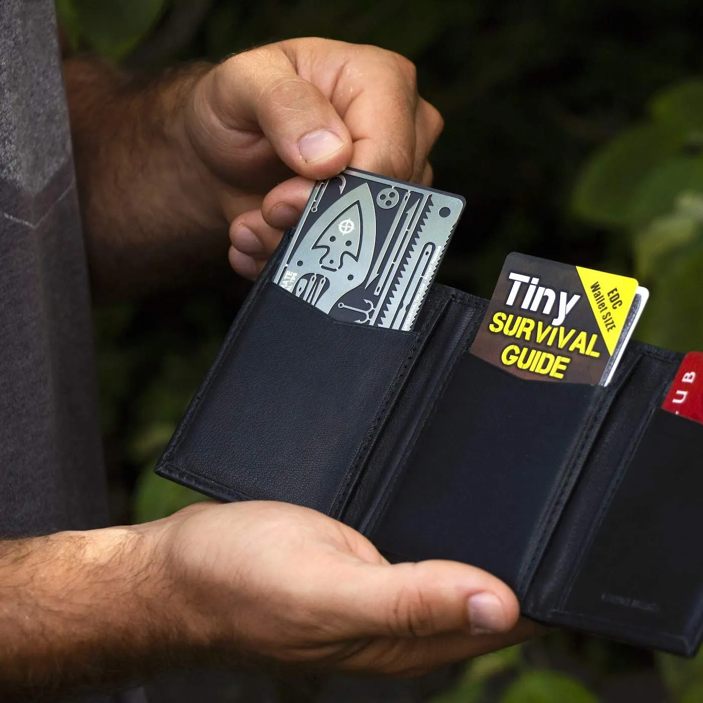 Tiny Survival Guide: A Life Insurance Policy in Your Pocket & Tiny Survival Card: A 17-in-1 Mini Survival Tool for Emergency & Disater Preparedness. Both Fit in Your Wallet and Make a Great Gift!