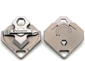 Titanium EDC Multitool, including box opener, screwdriver, M8 wrench and other functions, is a versatile companion for everyday carrying and outdoor accessories