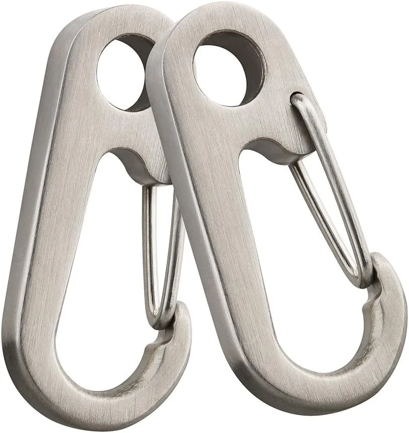 Titanium High Strength 41mm Quick Release Keychain Carabiner Snap Hook (2pcs)