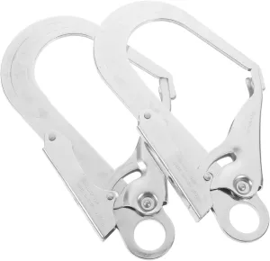Totority High Load Capacity Climbing Carabiner Large Heavy Duty Steel Carabiner Safety Lock for Rappelling