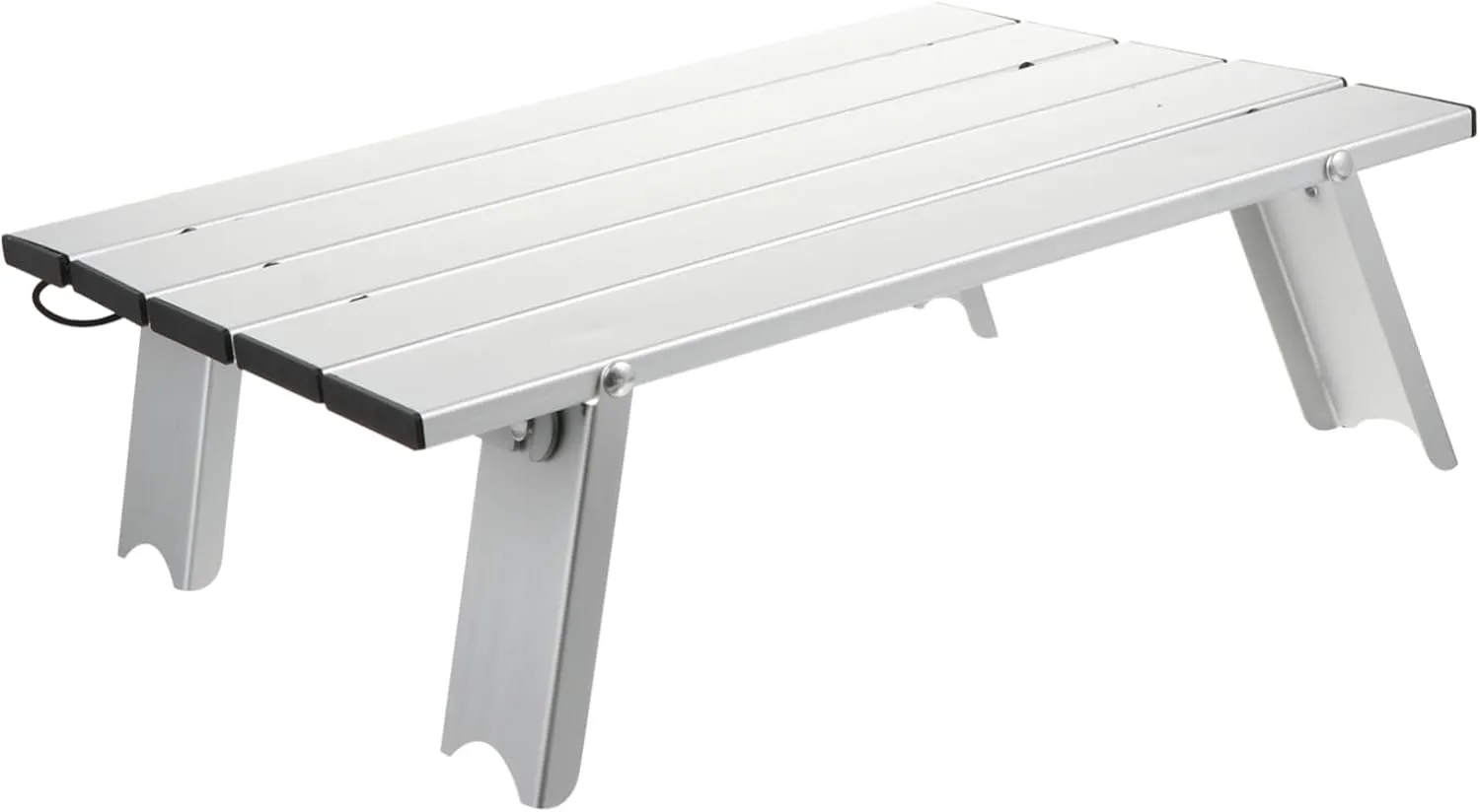 Totority Portable Folding Table Folding Tables Camping Supplies Aluminum Alloy Silver