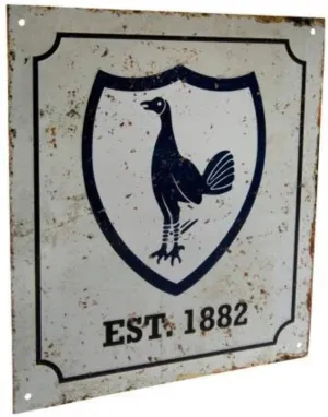 Tottenham Retro Logo Sign - Multi-Colour
