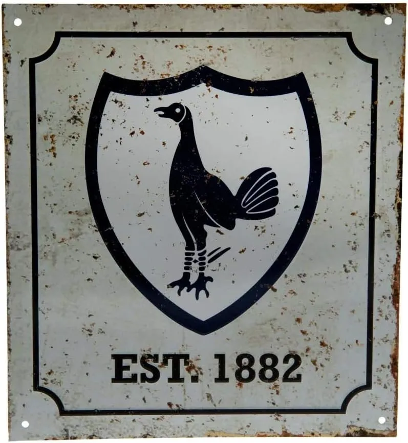 Tottenham Retro Logo Sign - Multi-Colour