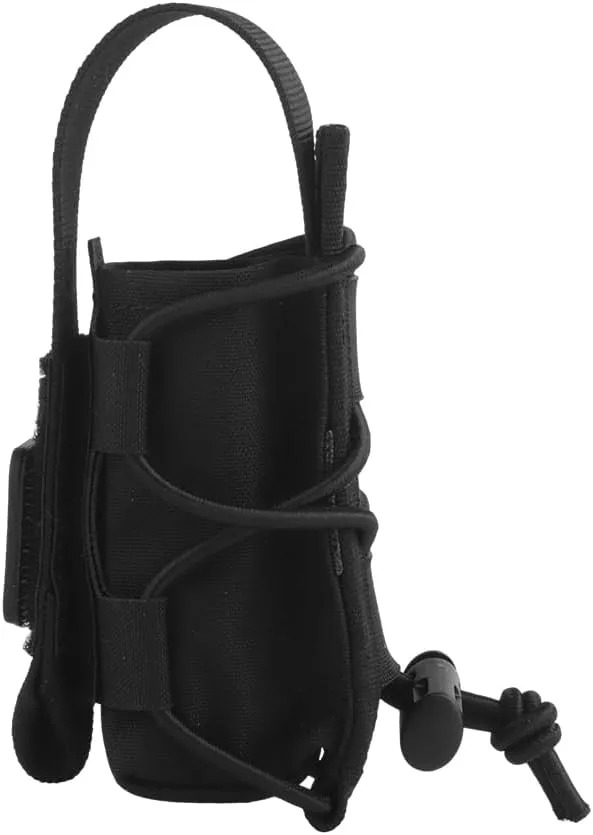 Tourniquet Pouch for SAM XT/CAT/SOF, with Hook Loop Flap for IFAK Quick Pull, or Remove Get Open-Top Elastic Drawstring, Durable Fabric MOLLE Holder Medical Pouch Fit Tactical Vests/Belts/Bag