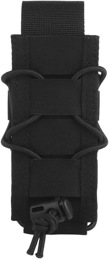Tourniquet Pouch for SAM XT/CAT/SOF, with Hook Loop Flap for IFAK Quick Pull, or Remove Get Open-Top Elastic Drawstring, Durable Fabric MOLLE Holder Medical Pouch Fit Tactical Vests/Belts/Bag