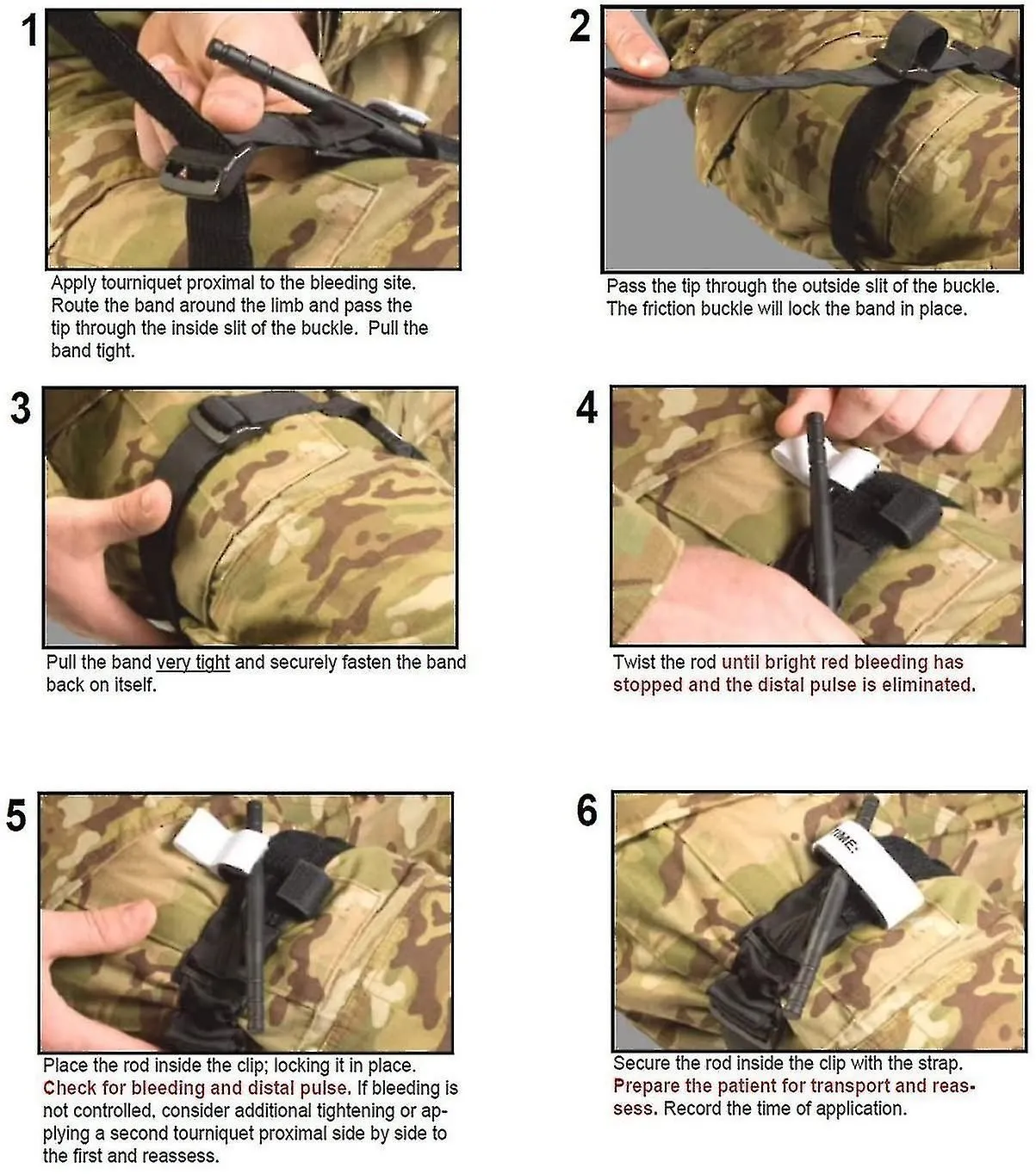 Tourniquet, Tactical Tourniquet Combat Application, Quick Release One-handed Ope