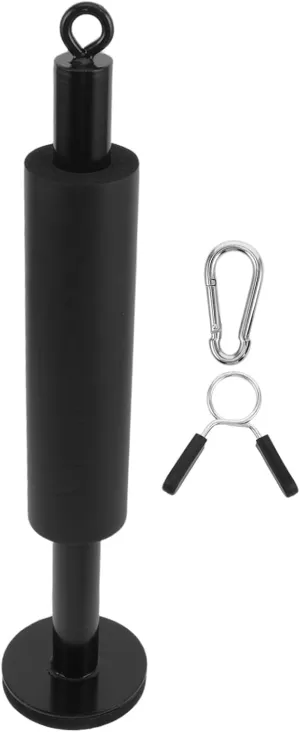 TOYANDONA 1 Set Barbell Weight Loading Pin with Carabiner Clips for Weightlifting Efficient Plate Storage Arm Training Accessory for Gym Workouts Versatile Fitness Equipment Compatible with