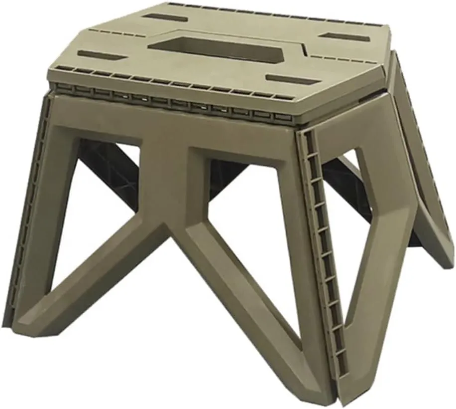 Toyvian Camping Stool Lightweight Plastic Fishing Stool Durable Folding Chair for Outdoor Activities for Camping Travel Fishing and Picnics