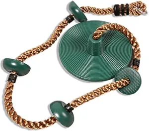 Tree Climbing Swing Rope, Heavy Duty Plastic disc Swing seat, Suitable for Children and Adults, with Lanyard and snap Hook.