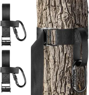 Tree Stand Harness Strap Treestand Safety Harness with Locking Carabiner Hook for Hunting