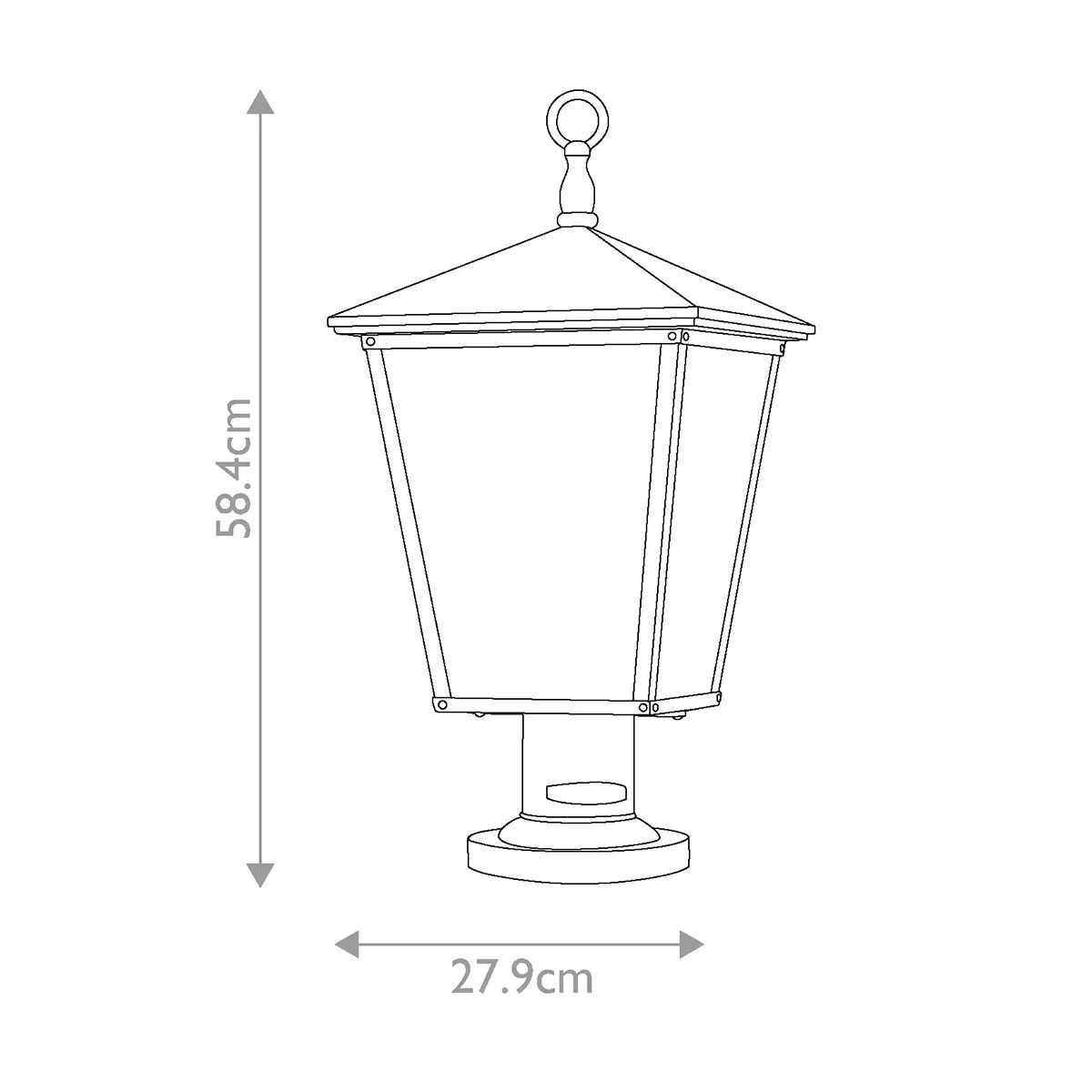 Trellis 3 Light Large Pedestal | Regency Bronze