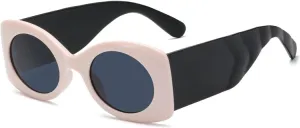 Trend Luxury Oval Wide Leg Sunglasses Men Women Fashion Punk Outdoors Driving Sun Glasses Uv400