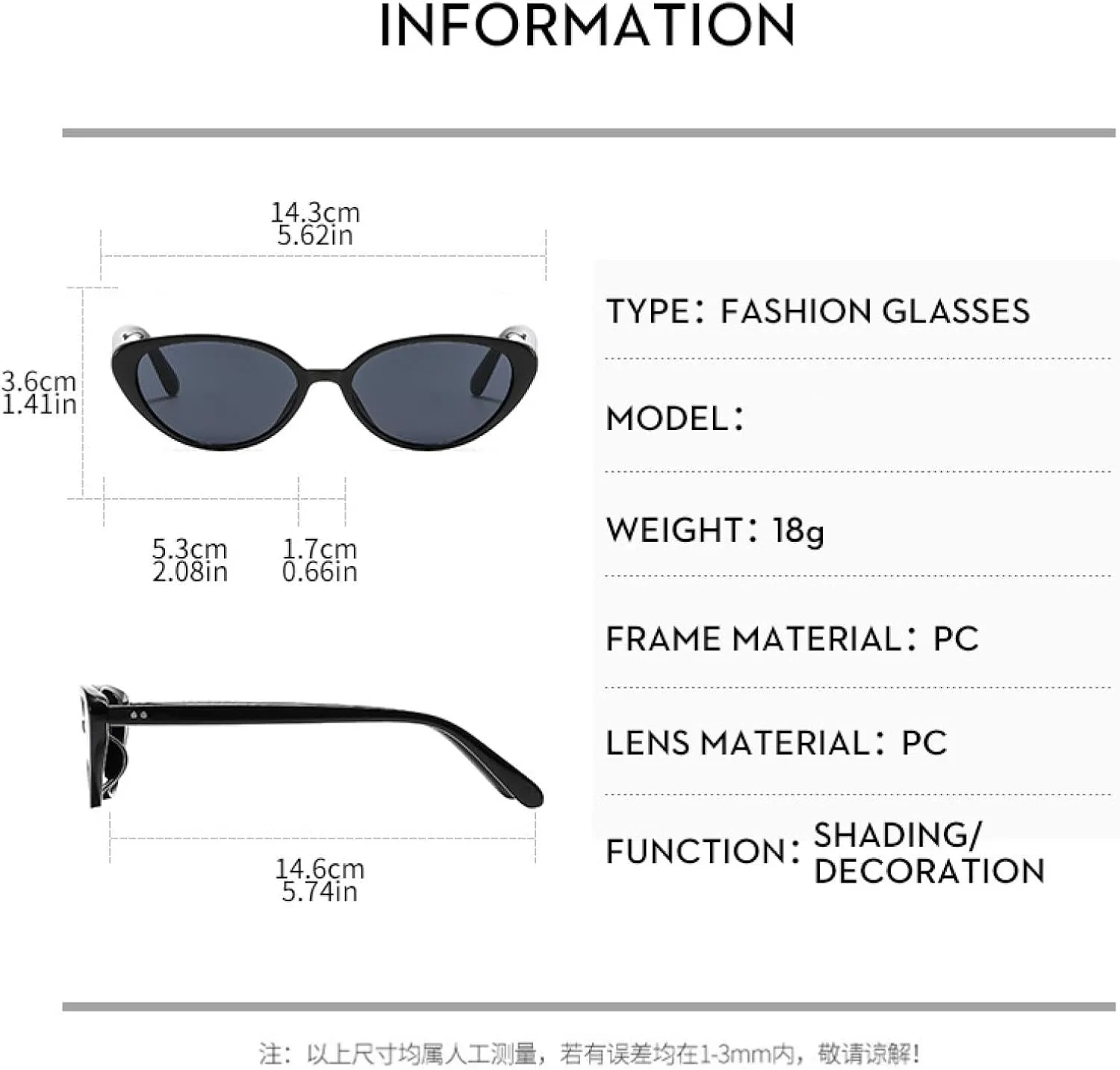 Trend Luxury Small Frame Cat Eye Sunglasses Men Women Fashion Outdoors Travel Driving Sun Glasses Uv400