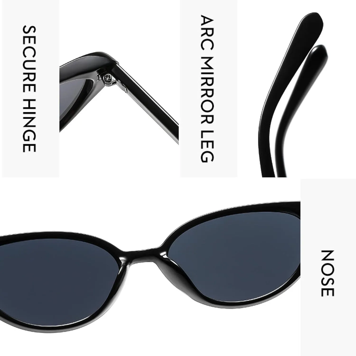 Trend Luxury Small Frame Cat Eye Sunglasses Men Women Fashion Outdoors Travel Driving Sun Glasses Uv400