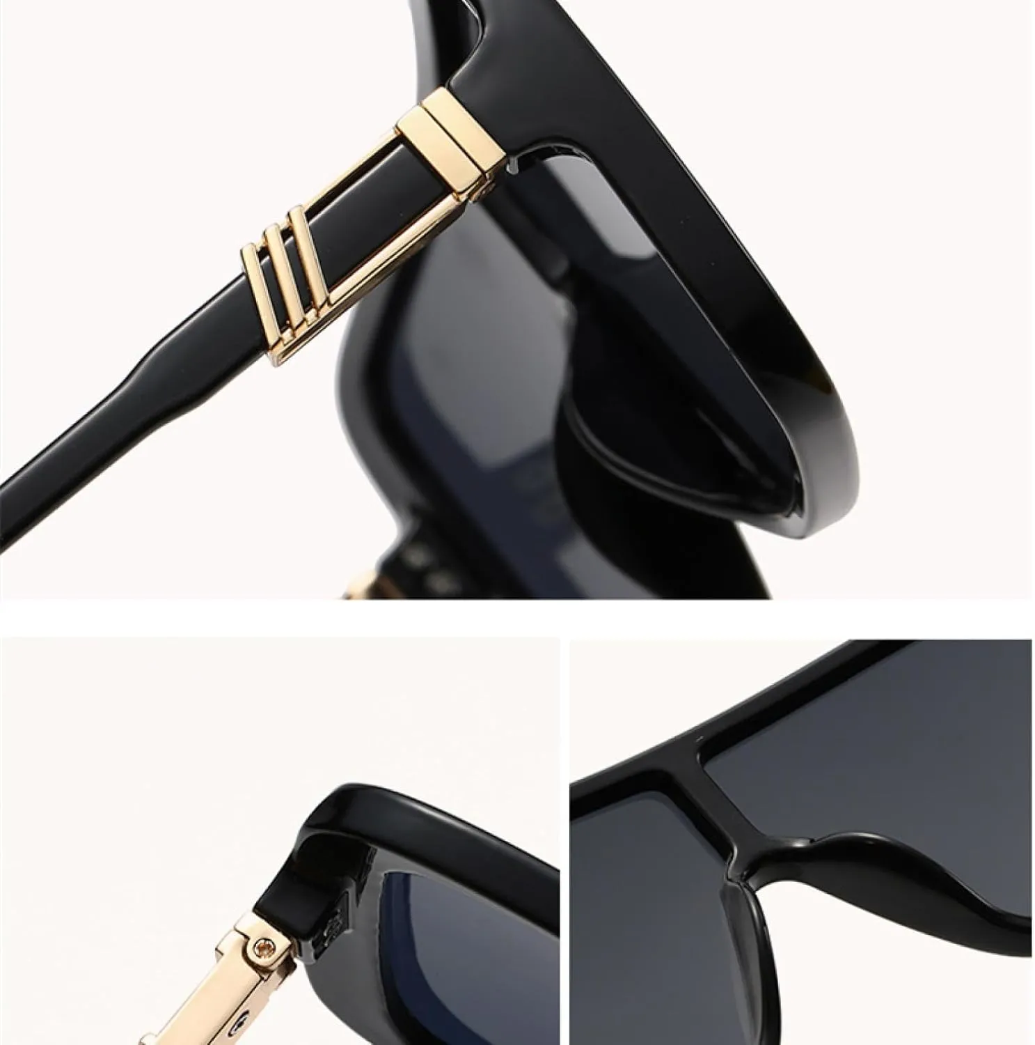Trendy Big Frame Integral Sunglasses Men Women Unisex Luxury Eyewear Outdoors Driving Shade Sunglasses Uv400
