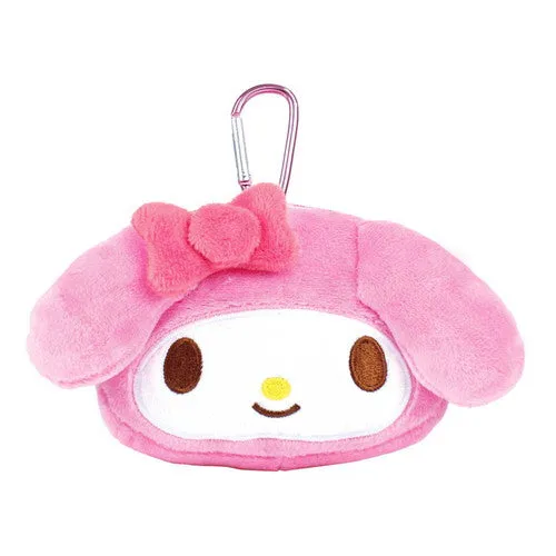 T's Factory Sanrio Mascot  Pouch Keychain w/Carabiner - My Melody
