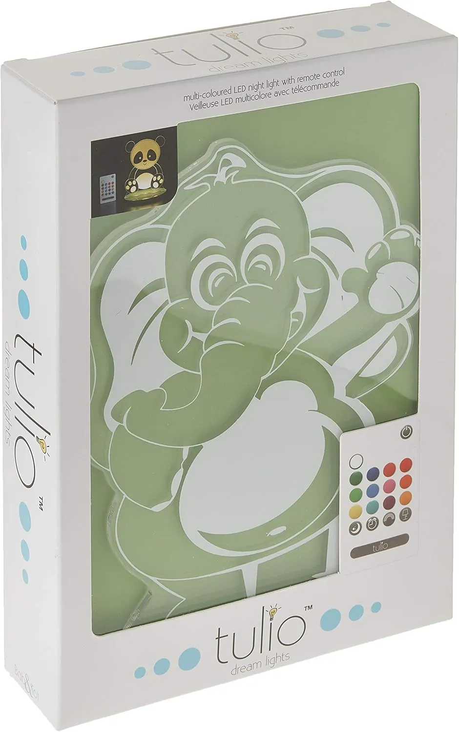Tulio Dream Lights High-Five Elephant Multi-Use, Multi-Color Night Light