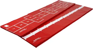 Tumbl Trak Gymnastics Balance Beam Mat, Numbered Line for Gymnast Beam Practice, Hopscotch Fun on Reverse, 3'x12'x1.38