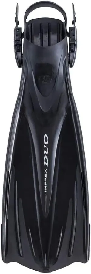 TUSA SF-0102 Imprex Duo Scuba Diving Fins, Medium, Black