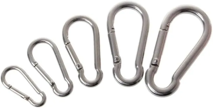 Twist Lock Carabiner Clips, Auto Locking Duty D Ring Carabiners Clip, D Shaped Carabiner Carabiner