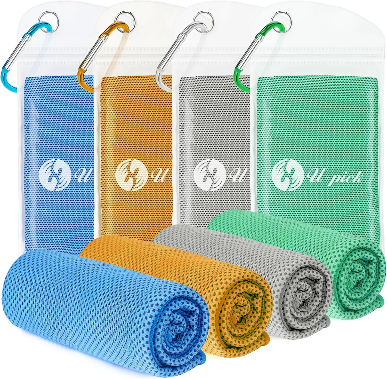 U-pick Cooling Towels (40"x12"),Cooling Towel for Neck and Face,Soft Breathable Ice Towel for Gym,Yoga,Workout,Sport,Camping,Cruise