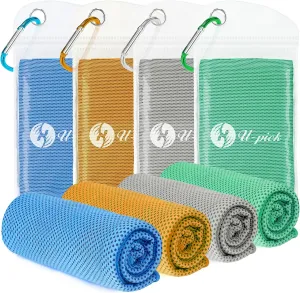 U-pick Cooling Towels (40"x12"),Cooling Towel for Neck and Face,Soft Breathable Ice Towel for Gym,Yoga,Workout,Sport,Camping,Cruise