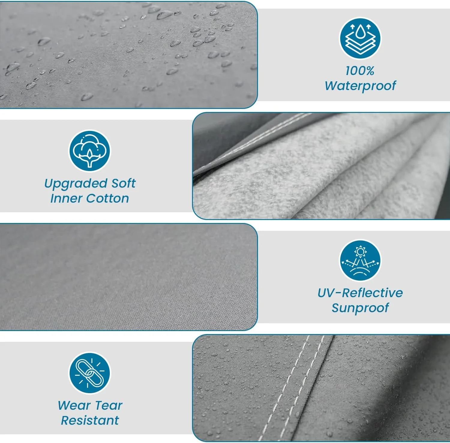 Ultimate Protection Car Cover with Soft Inner Cotton All Weather Waterproof Snow Rain Sun UV Resistant for 2006-2025 Jeep Compass - (S3) - Gray