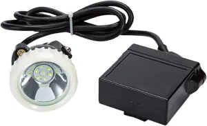 Ultra-Bright LED Mining Headlamp,Rechargeable Waterproof Hard Hat White Light Headlight, Durable Mining Light for Underground Work and Outdoor Adventures (Black)