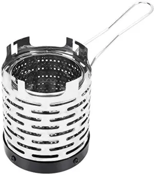 Ultra-Compact Camp Stove - Stainless Steel Foldable Heater for Tents & Shelters (6.7in)