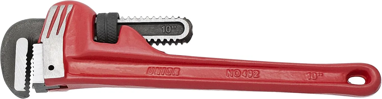 Unior 492/6 601546 American Model Pipe Wrench Forged Steel Jaws 14", Black, Zoll