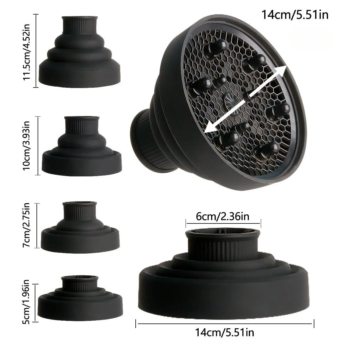 Universal Foldable Hair Dryer Diffuser Tool